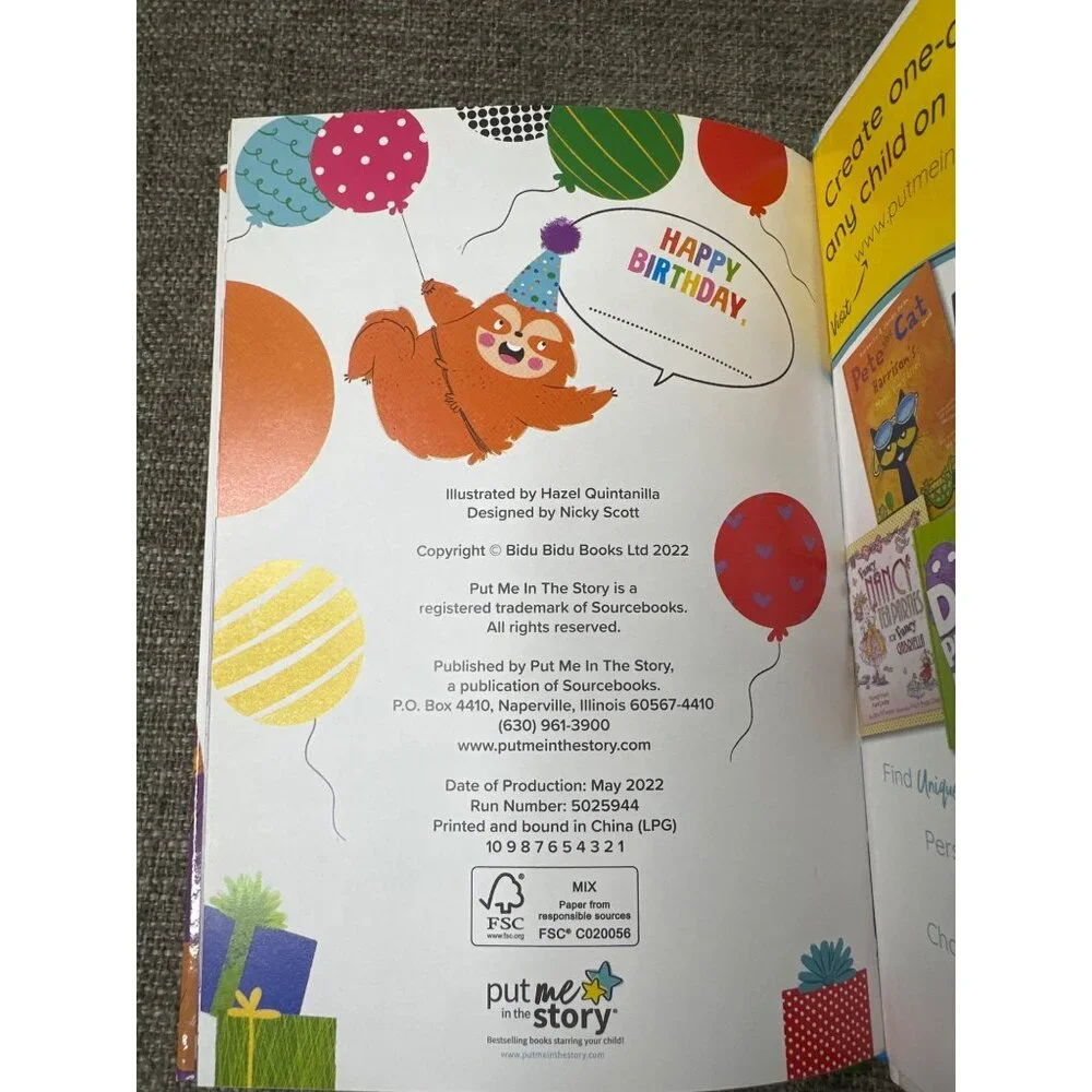 Happy Birthday Childrens Story Book Gift Fun Illustrations Put Me In The Story
